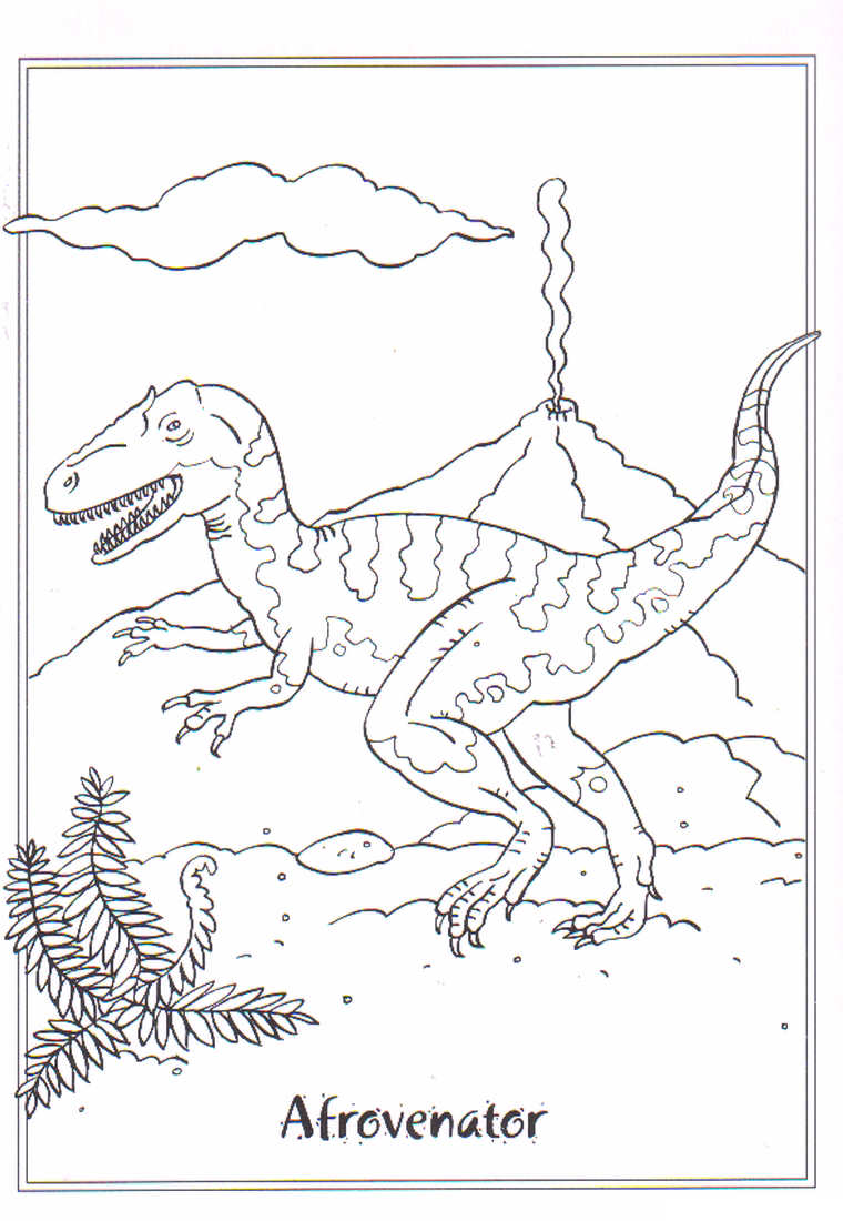 Plansa de colorat cu Dinozauri 133 39